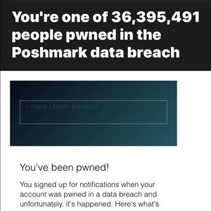 Poshmark Data Breach. Take precautions.